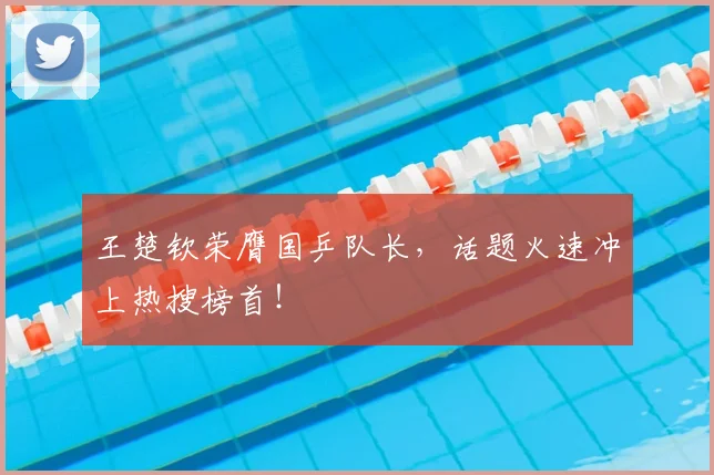 王楚钦荣膺国乒队长,话题火速冲上热搜榜首!